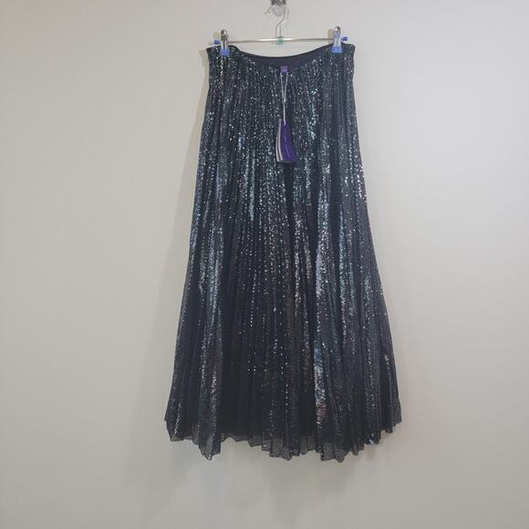 NWT Ralph Lauren Purple Label Sparkly Designer Skirt - Picture 3 of 10